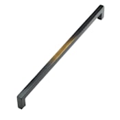 Schaub and Company Vinci 18" Center to Center Luxury Rustic Modern Cast Bronze Appliance Handle Pull - Made in Italy Antique Bronze