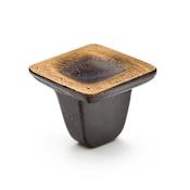 Schaub and Company Vinci 1-1/4" Luxury Artisan Cast Bronze Square Cabinet Knob - Made in Italy Antique Bronze