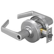 Schlage Saturn Entrance Lever Lock - Less Cylinder Satin Chrome
