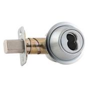 Schlage B500 Series Single Cylinder Deadbolt Without Core Cylinder Satin Chrome