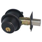 Schlage B500 Series Single Cylinder Grade 2 Deadbolt with Full Size Interchangeable Core Aged Bronze