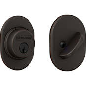Schlage Remsen Single Cylinder Keyed Entry Deadbolt Aged Bronze