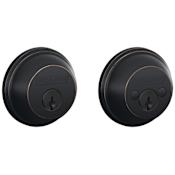Schlage Double Cylinder Grade 1 Deadbolt from the B-Series Aged Bronze
