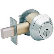 Schlage B600-Series Single Cylinder Grade 1 Classroom Deadbolt Less Small Format Interchangeable Core (Core Options Provided) Satin Chrome