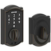Schlage Camelot Touch Keyless Touchscreen Deadbolt Aged Bronze