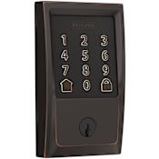 Schlage Encode WiFi Enabled Electronic Keypad Deadbolt with Century Trim Aged Bronze
