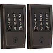 Schlage Encode WiFi Enabled Electronic Keypad Deadbolt with Century Trim - Pack of 2 Aged Bronze