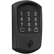 Schlage Encode WiFi Enabled Electronic Keypad Deadbolt with Greenwich Trim Matte Black