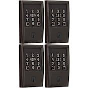 Schlage Encode Plus Century Touchscreen Electronic Deadbolt with WiFi - Pack of 4 Aged Bronze