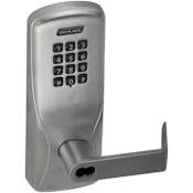 Schlage CO-Series Commercial Electronic Cylindrical Lock with Keypad and Rhodes Lever Less SFIC Cylinder Satin Chrome