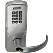 Schlage CO-Series Commercial Electronic Cylindrical Lock with Keypad and Sparta Lever Less Schlage FSIC Cylinder Satin Chrome