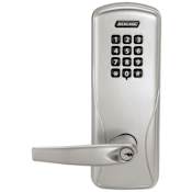 Schlage CO-Series Commercial Electronic Cylindrical Lock with Keypad and Athens Lever Satin Chrome