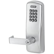 Schlage CO-Series Commercial Electronic Cylindrical Lock with Keypad and Rhodes Lever Less SFIC Cylinder Satin Chrome