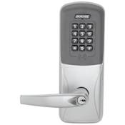Schlage CO-Series Commercial Electronic Cylindrical Lock with Proximity / Keypad and Athens Lever Satin Chrome