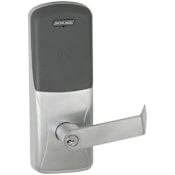 Schlage CO-Series Commercial Electronic Cylindrical Lock with Proximity and Rhodes Lever Satin Chrome