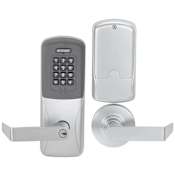 Schlage CO-Series Commercial Electronic Mortise Lock with Keypad / Proximity  and Rhodes Lever Satin Chrome