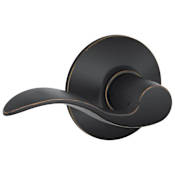Schlage Accent Passage Door Lever Set Aged Bronze
