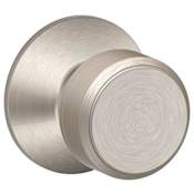 Schlage Bowery Passage Door Knob Set Satin Nickel