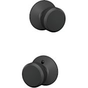 Schlage Bowery Passage Door Knob Set Matte Black