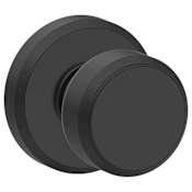 Schlage Bowery Passage Door Knob with Decorative Greyson Trim Matte Black