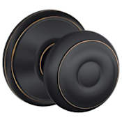 Schlage Georgian Passage Door Knob Set Aged Bronze