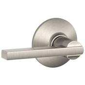Schlage Latitude Passage Door Lever Set Satin Nickel