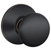 Schlage Plymouth Passage Door Knob Set Aged Bronze