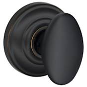 Schlage Siena Passage Door Knob Set with Decorative Andover Trim Aged Bronze