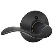 Schlage Accent Left Handed Non-Turning One-Sided Dummy Door Lever Aged Bronze