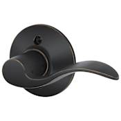 Schlage Accent Right Handed Non-Turning One-Sided Dummy Door Lever Aged Bronze
