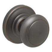 Schlage Andover Non-Turning One-Sided Dummy Door Knob Featuring a Decorative Andover Rosette Aged Bronze