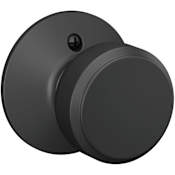 Schlage Bowery Non-Turning One-Sided Dummy Door Knob Matte Black
