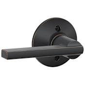 Schlage Latitude Non-Turning One-Sided Dummy Door Lever Aged Bronze