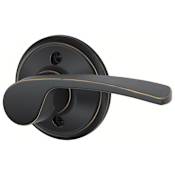 Schlage Merano Right Handed Non-Turning One-Sided Dummy Door Lever Aged Bronze