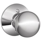 Schlage Orbit Non-Turning One-Sided Dummy Door Knob for One Side of the Door Bright Chrome