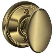 Schlage Siena Non-Turning One-Sided Dummy Door Knob Antique Brass