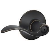 Schlage Accent Privacy Door Lever Set Aged Bronze