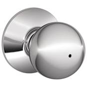 Schlage Orbit Privacy Door Knob Set Bright Chrome