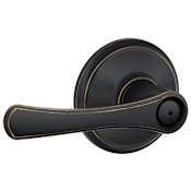 Schlage Avila Privacy Door Lever Set Aged Bronze