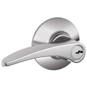 Schlage Manhattan Single Cylinder Keyed Entry Door Lever Set Bright Chrome
