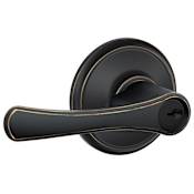 Schlage Avila Single Cylinder Keyed Entry Door Lever Set Aged Bronze