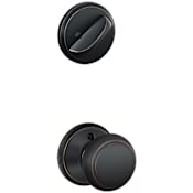 Schlage Andover Single Cylinder Interior Pack - Exterior Handleset Sold Separately Aged Bronze