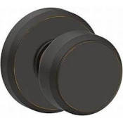 Schlage Bowery Single Cylinder Interior Pack Knob Set with Deadbolt Trim and Decorative Greyson Rose - Exterior Handleset Sold Separately Aged Bronze