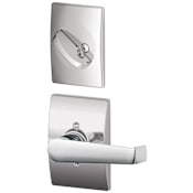 Schlage Elan Single Cylinder Interior Pack with Decorative Century Trim - Exterior Handleset Sold Separately Bright Chrome