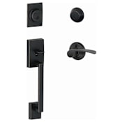 Schlage Century Left Handed Sectional Double Cylinder Keyed Entry Handleset with Merano Lever Aged Bronze
