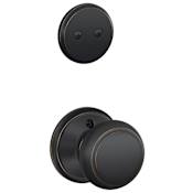 Schlage Andover One-Sided Dummy Interior Pack - Exterior Handleset Sold Separately Aged Bronze