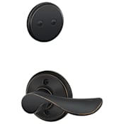Schlage Champagne Left Handed One-Sided Dummy Interior Pack - Exterior Handleset Sold Separately Aged Bronze