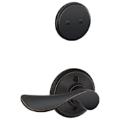 Schlage Champagne Right Handed One-Sided Dummy Interior Pack - Exterior Handleset Sold Separately Aged Bronze