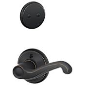 Schlage Flair Left Handed One-Sided Dummy Interior Pack - Exterior Handleset Sold Separately Aged Bronze