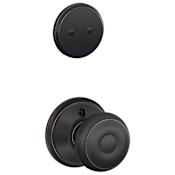 Schlage Georgian One-Sided Dummy Interior Pack - Exterior Handleset Sold Separately Aged Bronze